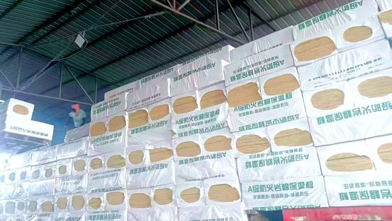 Good price Fire Protection Rock Wool Rigid Insulation Panels 30mm-150mm for Factory Boilers online